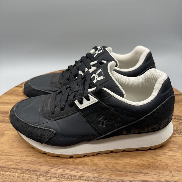 Under Armour Essential Runner Shoes Womens 9 Black Comfort Walking Sneakers - Picture 3 of 8